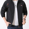 Men's Plus Size Lightweight Hooded Windbreaker Jacket - Black