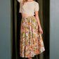 Mittoshop Flower Print Elastic Waist Tiered Skirt - Farnelli