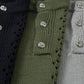 Men's Openwork Button Detail Knit Henley T-Shirt - Farnelli