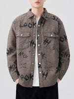 Men's Plus Size Button Up Long Sleeve Shirt - Farnelli
