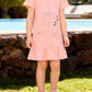 Children's Ruffled Hem Short Sleeve Dress - Farnelli