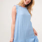 And The Why Washed Fringe Detail Tiered Dress - Farnelli