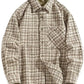 Men's Plus Size Button Up Shirt with Chest Pocket - Farnelli