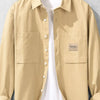 Men's Long Sleeve Button-Up Shirt - Khaki