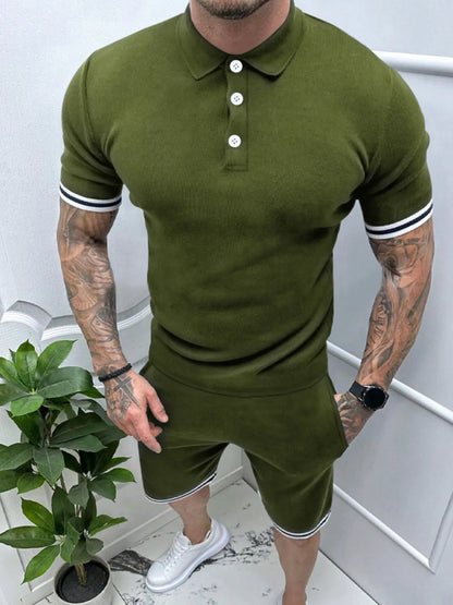 Men's Short Sleeve Polo and Shorts Set - Farnelli
