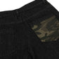 Men's Distressed Camo Trim Denim Bermuda Shorts - Farnelli