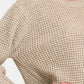 Zenana High Low Long Sleeve Waffle Sweater - Farnelli