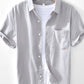 Men's Button Up Short Sleeve Shirt - Farnelli