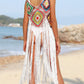 Fringe Spaghetti Strap Cover-Up - Farnelli