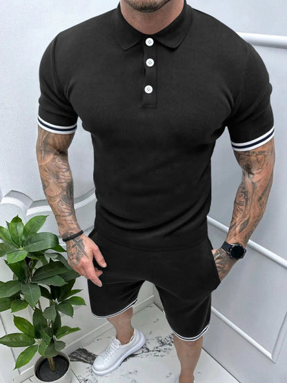 Men's Short Sleeve Polo and Shorts Set - Farnelli