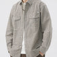 Men's Plus Size Plaid Button Up Long Sleeve Shirt - Farnelli