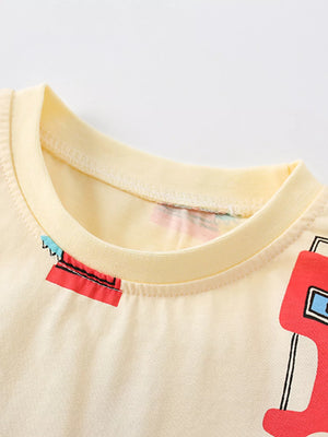 Children's Animal Print Short Sleeve T-Shirt - Farnelli