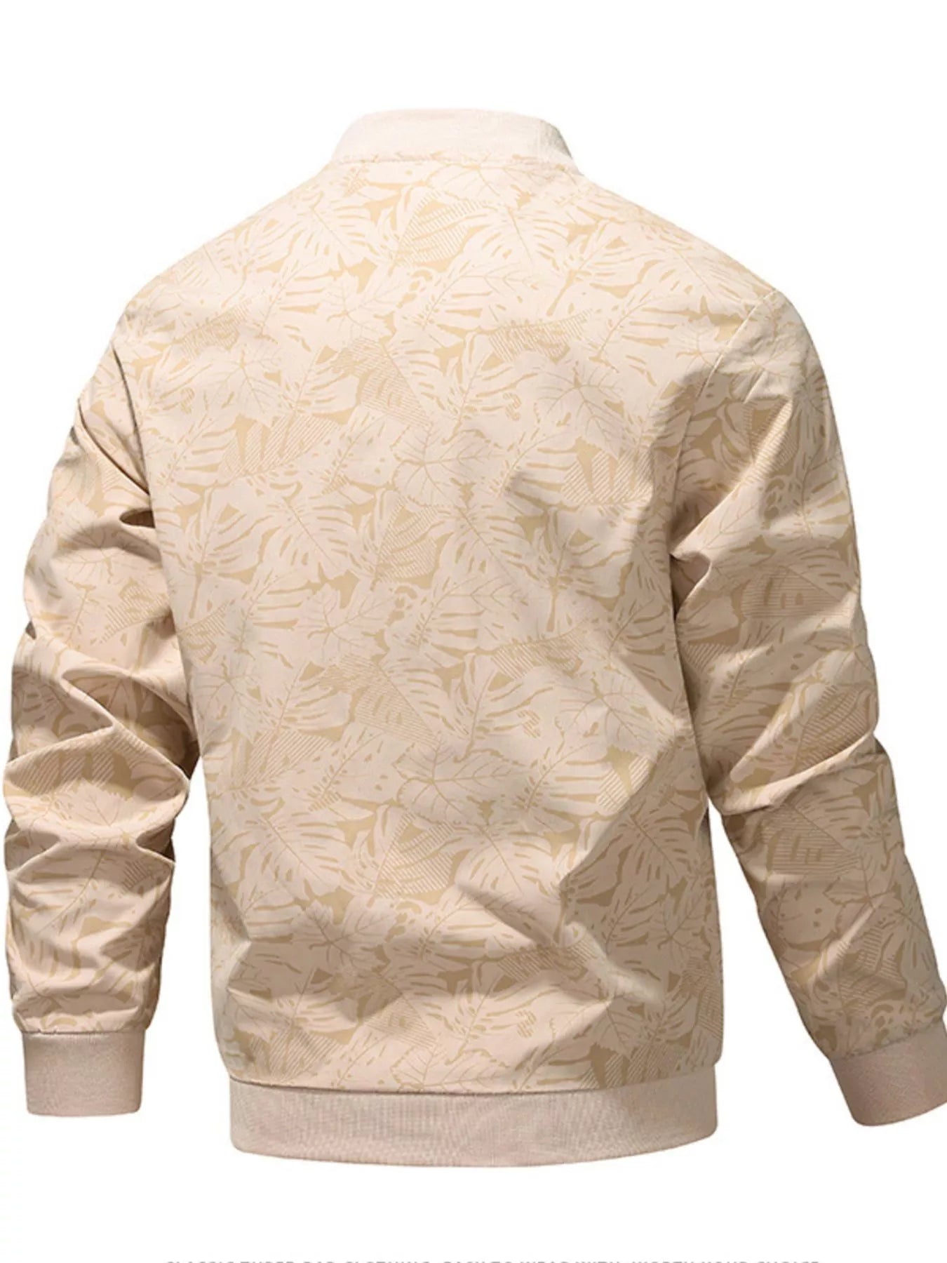 Men's Plus Size Zip Up Lightweight Bomber Jacket - Farnelli