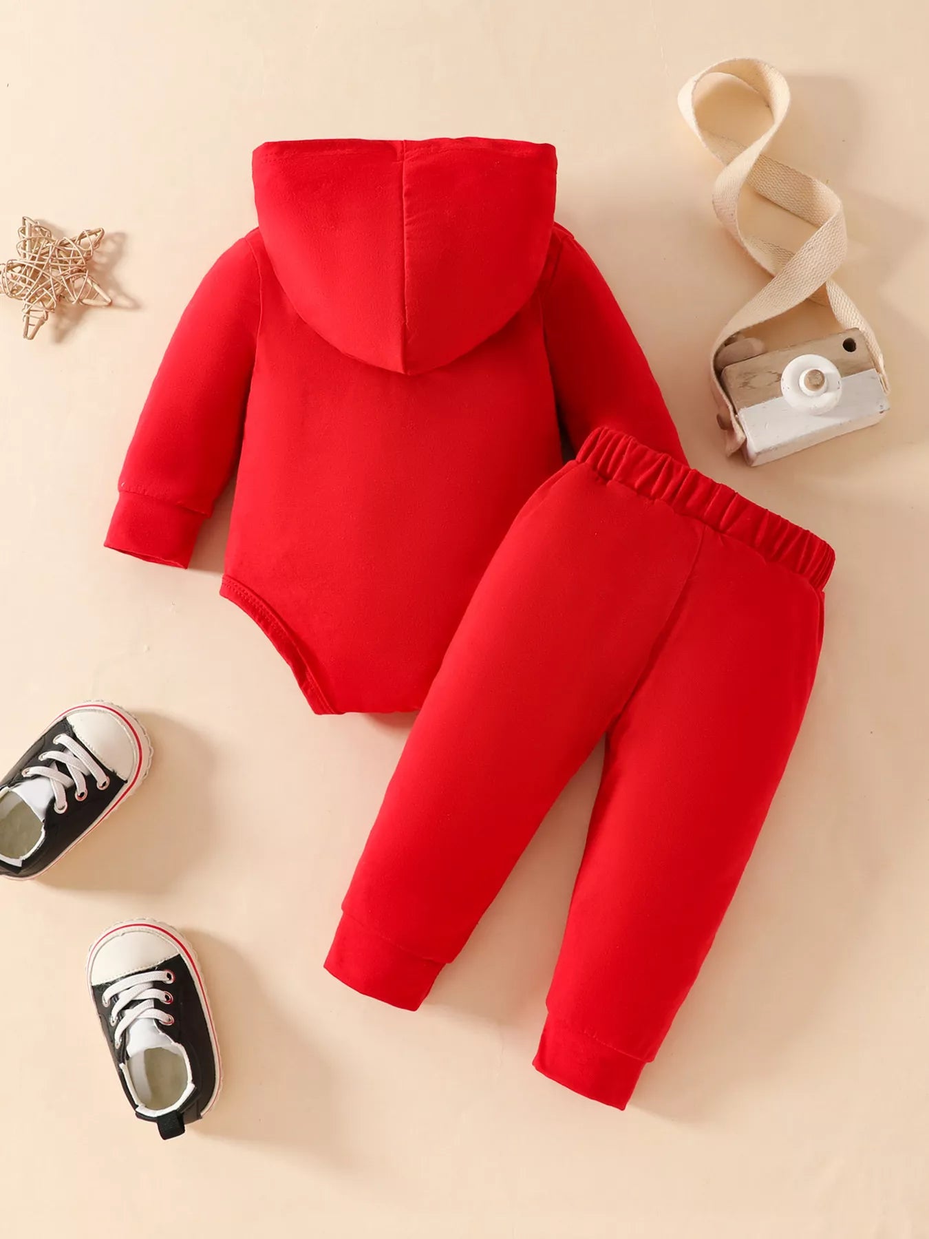 Children's Long Sleeve Bodysuit Hoodie and Pants Set - Farnelli