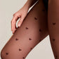 Fantasy Tights Conte Bonheur - Hearts Pattern