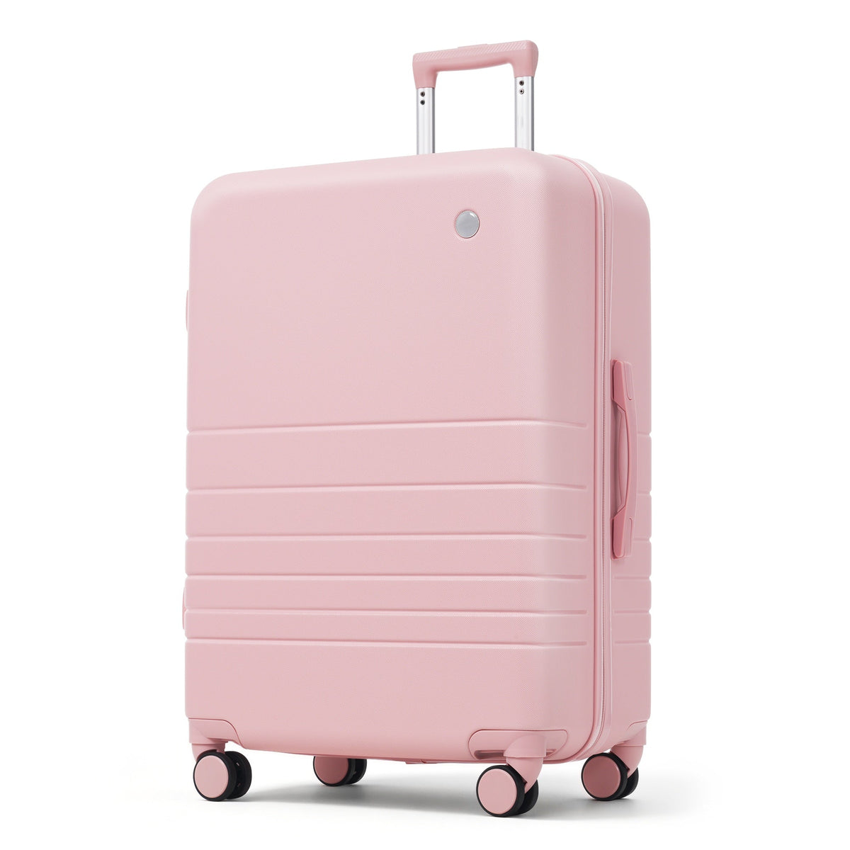 HouseOfZazla 4-piece hard case luggage set with USB charging ports and rolling wheels