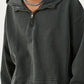 Men's Washed Quarter-Zip Hoodie with Kangaroo Pocket - Farnelli