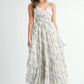 MABLE Floral Print Tiered Cami Maxi Dress - Farnelli