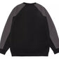 Men's Plus Size Contrast Raglan Sleeve Casual Sweatshirt - Farnelli