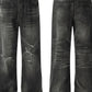 Men's Distressed Washed Straight Jeans - Farnelli