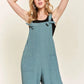 ADORA Knotted Wide Strap Wide Leg Overalls - Farnelli