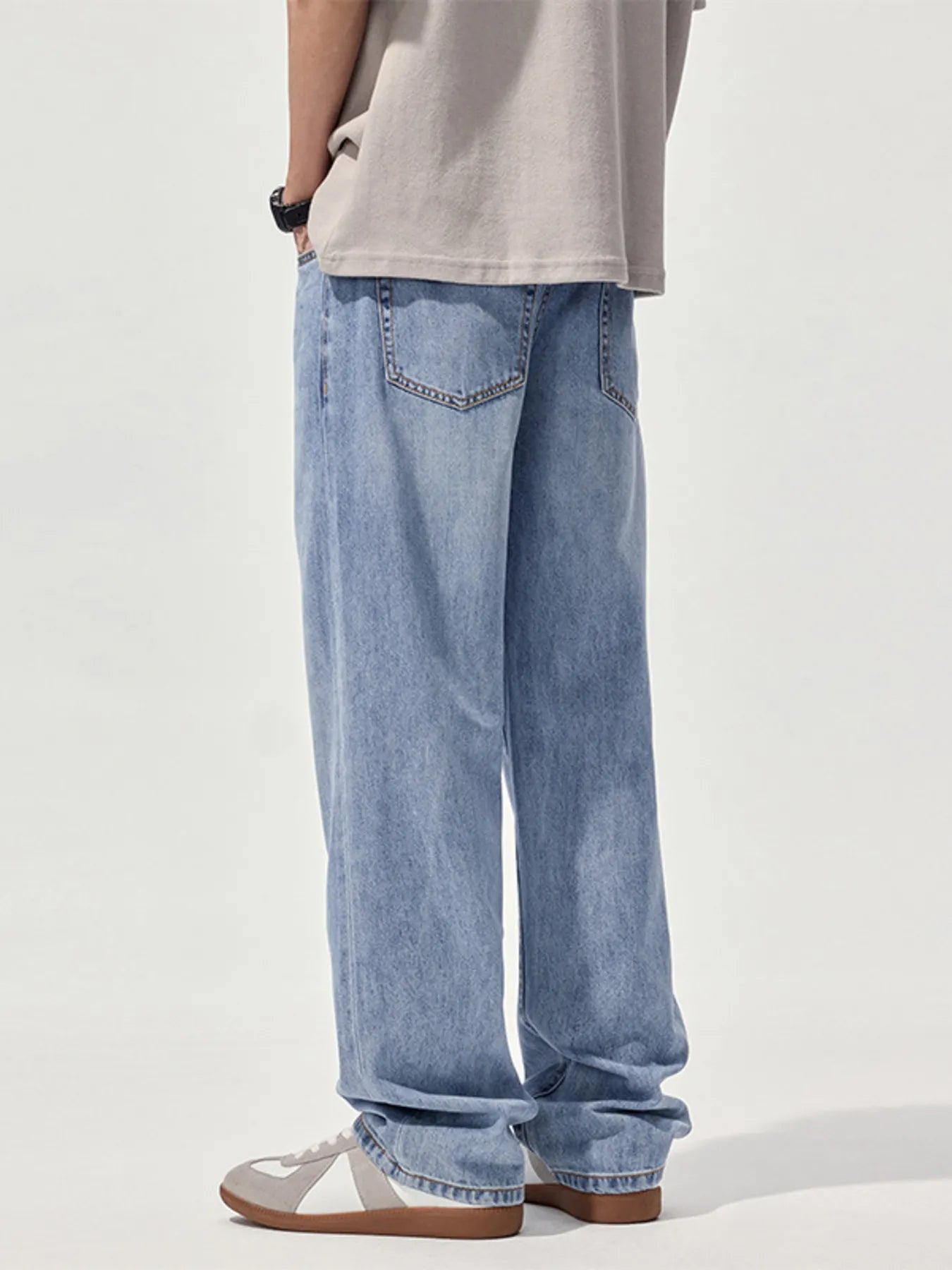 Men's Relaxed Fit Straight Leg Jeans - Farnelli