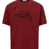 Men's Graphic Print Short Sleeve T-Shirt - Red