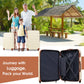 HouseOfZazla 4-piece hardshell luggage set with TSA locks and spinner wheels in multiple colors