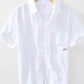 Men's Button Up Short Sleeve Shirt - Farnelli