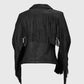 Whet Blu NYC Daisy women's black leather jacket front view
