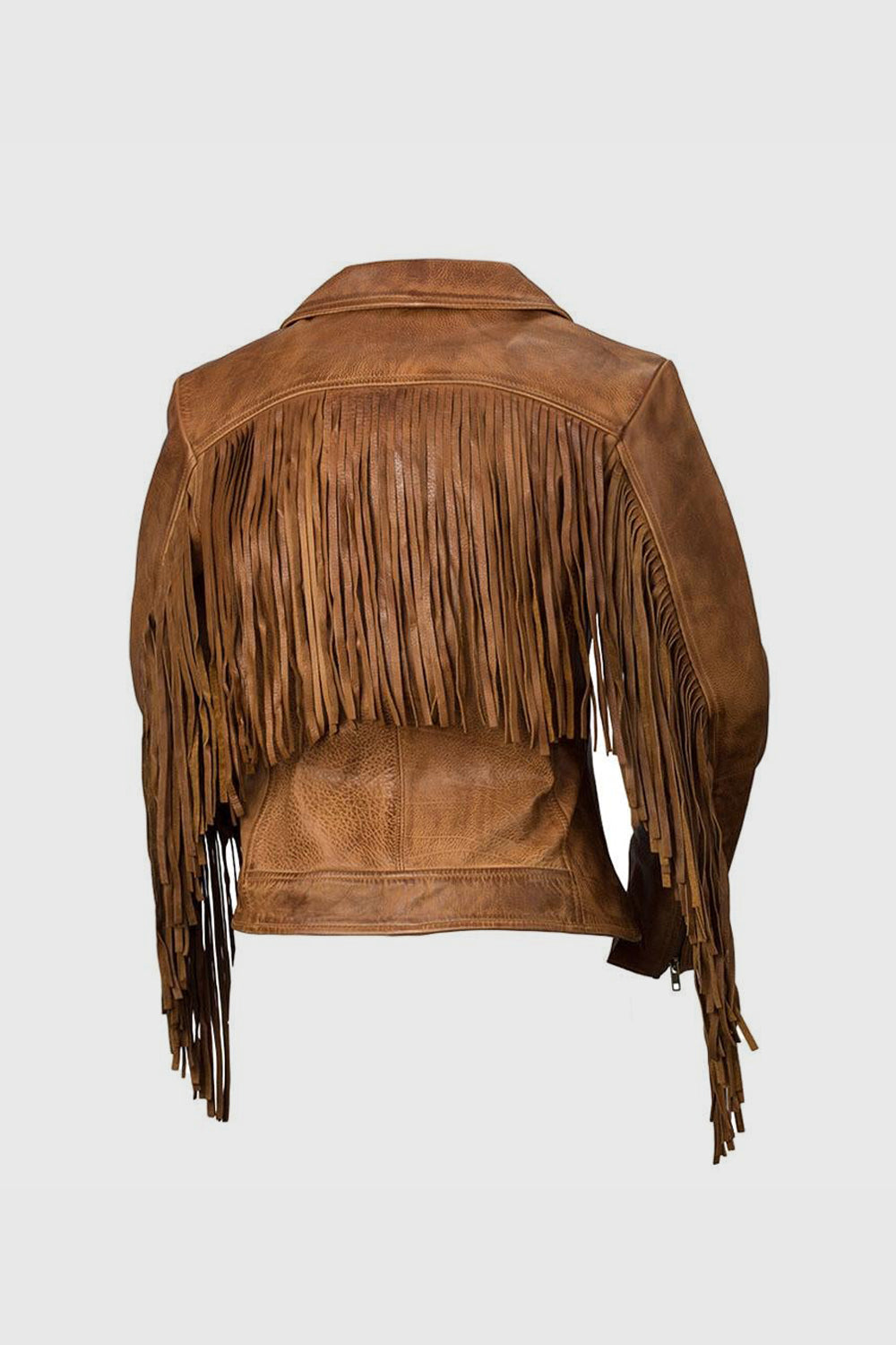 Whet Blu NYC Daisy women's brown leather fashion jacket with zip front and tailored fit