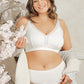 Dalis Wire-Free Full Bust Bralette - Pearl White