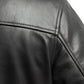 Whet Blu NYC Dani women's leather bomber jacket, back shoulder view