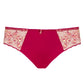 Samanta Daniela Red Sheer Mesh Tulle Embroidered Bikini Panty-4