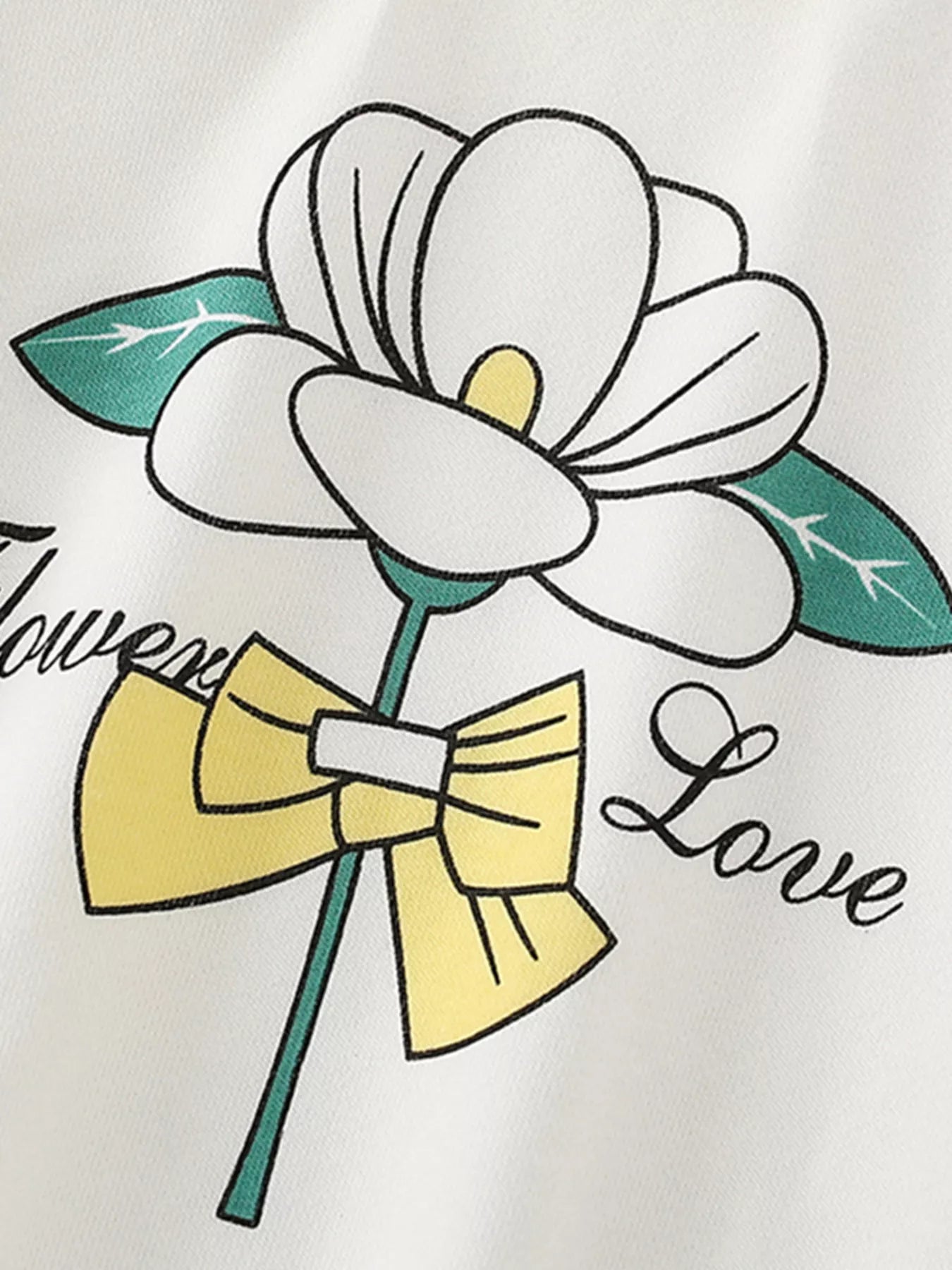 Children's Flower Graphic Crew Neck Sweatshirt - Farnelli