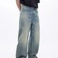 Men's Washed Wide Leg Jeans - Farnelli