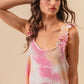 BiBi Tie Dye Printed Textured Woven with Ruffled - Farnelli
