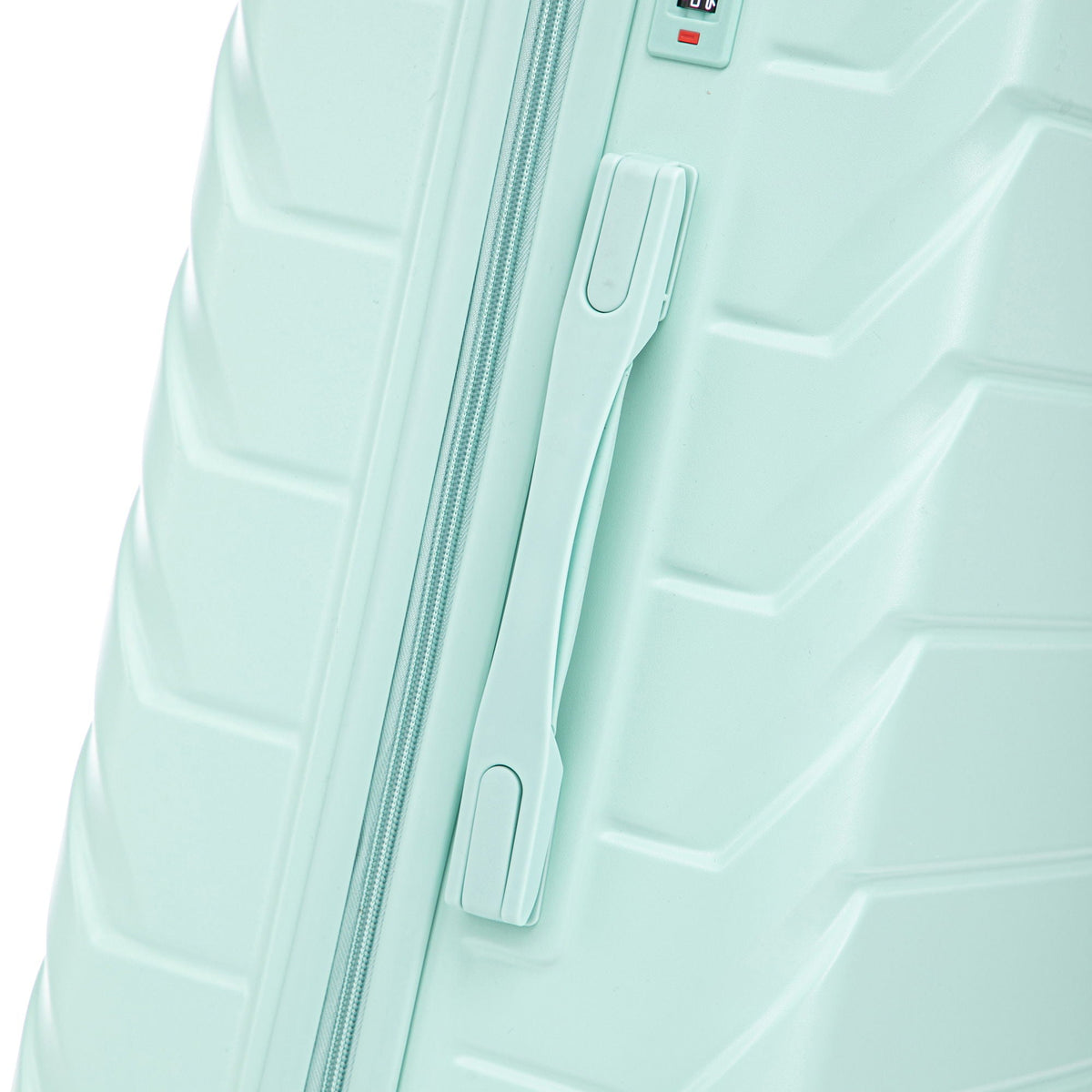 HouseOfZazla 3-piece spinner wheel luggage set with combination locks in assorted sizes