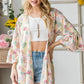 Heimish Full Size Multi Color Floral Open Cardigan Plus Size - Farnelli