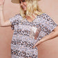 BiBi Leopard Stripe Printed Jersey T-Shirt - Farnelli