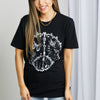 mineB Full Size Butterfly Graphic Tee Shirt - Black