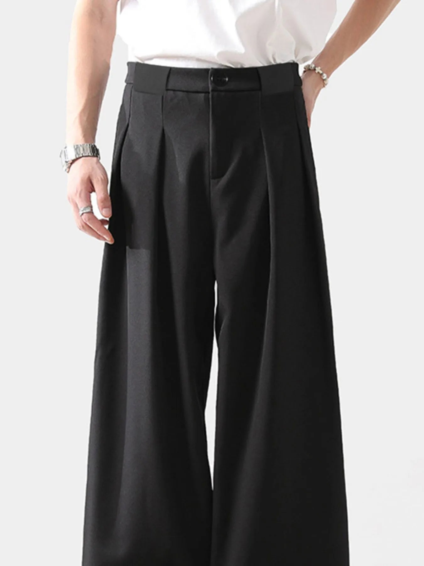 Men's Wide Leg Relaxed Fit Pants - Farnelli