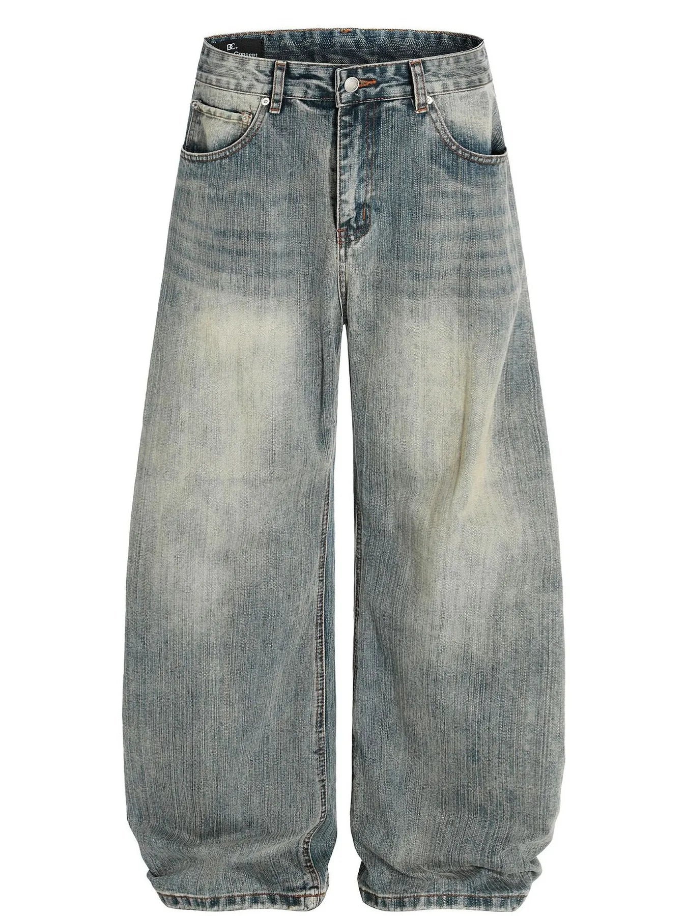 Men's Vintage Washed Baggy Jeans - Farnelli