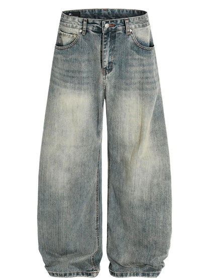 Men's Vintage Washed Baggy Jeans - Farnelli