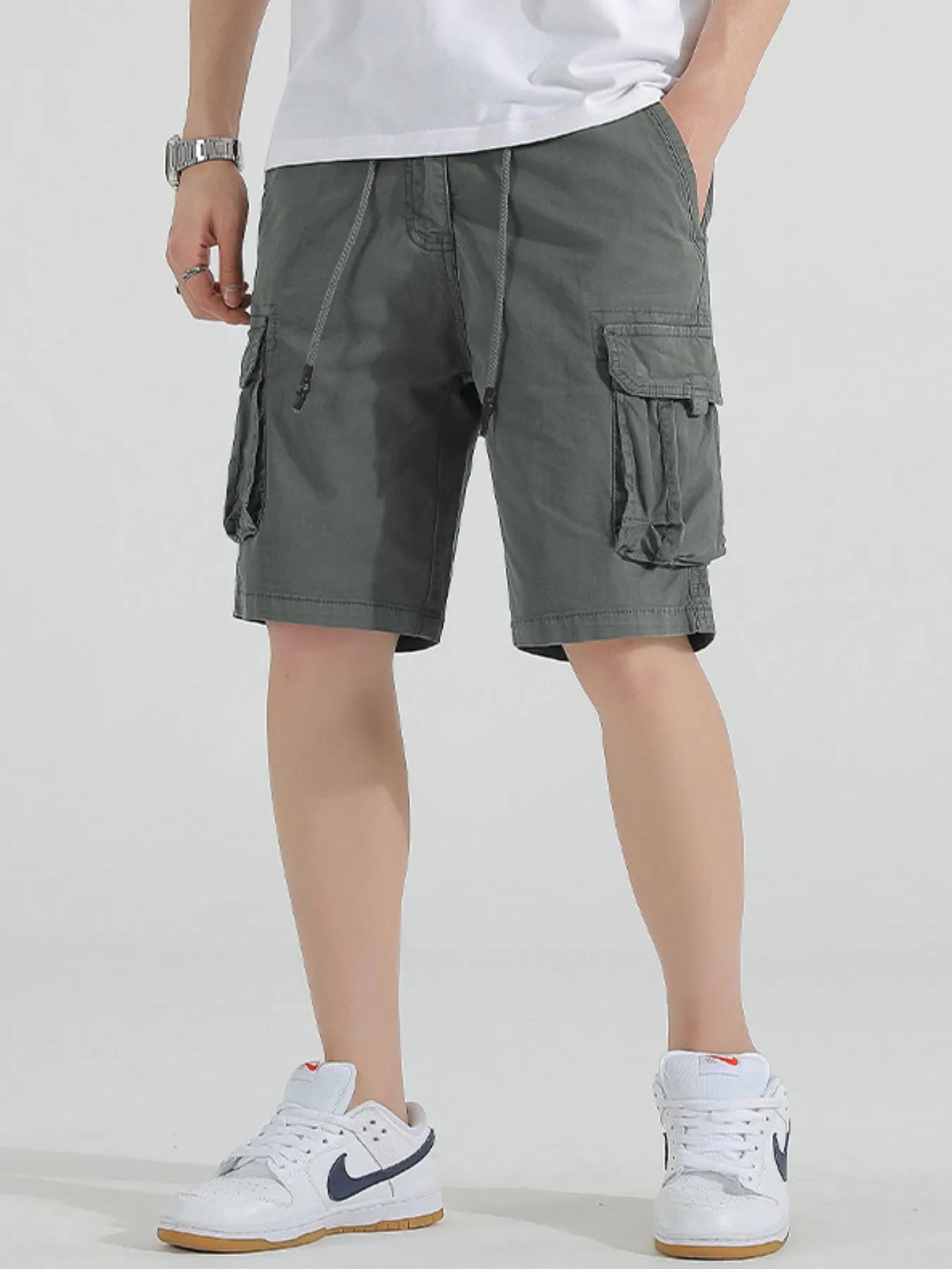 Men's Drawstring Cargo Shorts - Farnelli