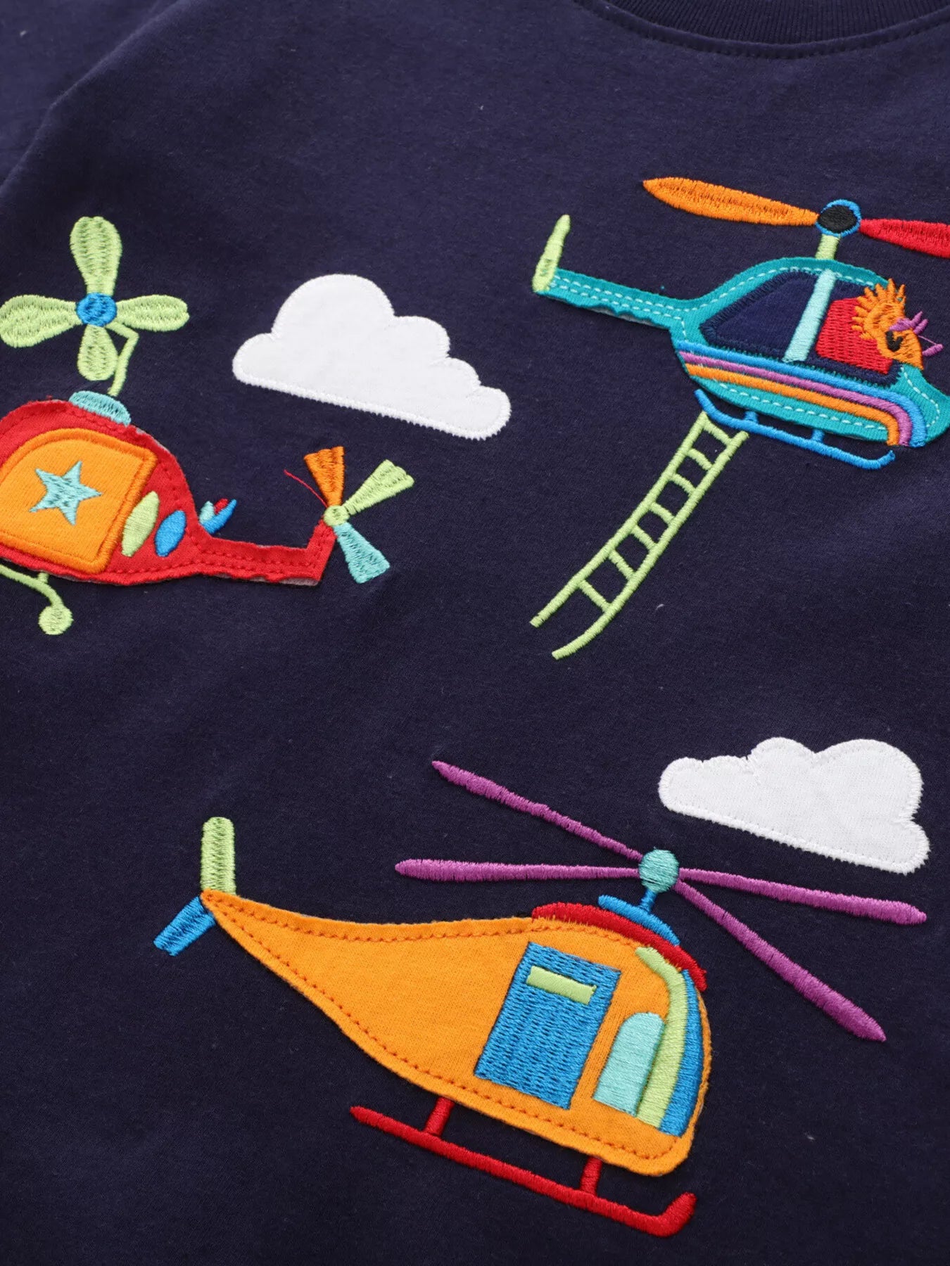 Children's Helicopter Short Sleeve T-Shirt - Farnelli
