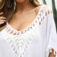 Tassel Cutout Half Sleeve Cover-Up - Farnelli