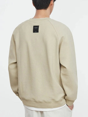 Men's Plus Size Contrast Crew Neck Sweatshirt - Farnelli
