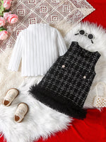 Children's Ribbed Knit Top and Dress Set - Farnelli