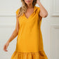 BiBi Ruffled French Terry Hooded Dress - Farnelli